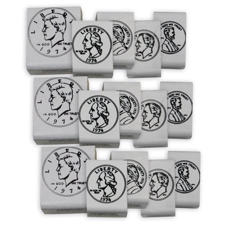 READY 2 LEARN Coin Stamps - Heads - 5 Per Set - 3 Sets
