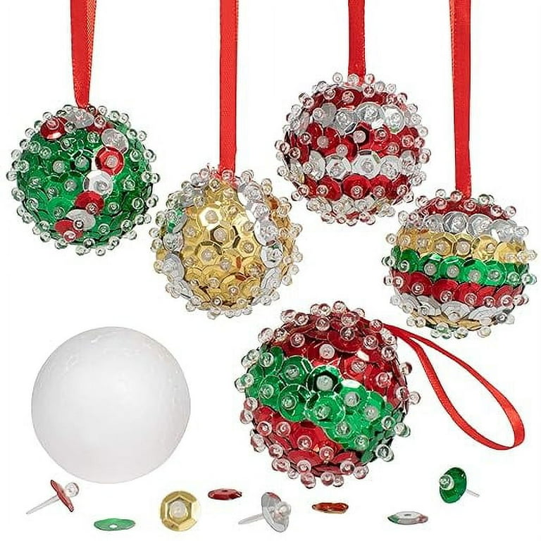 Sequin xmas ornaments deals