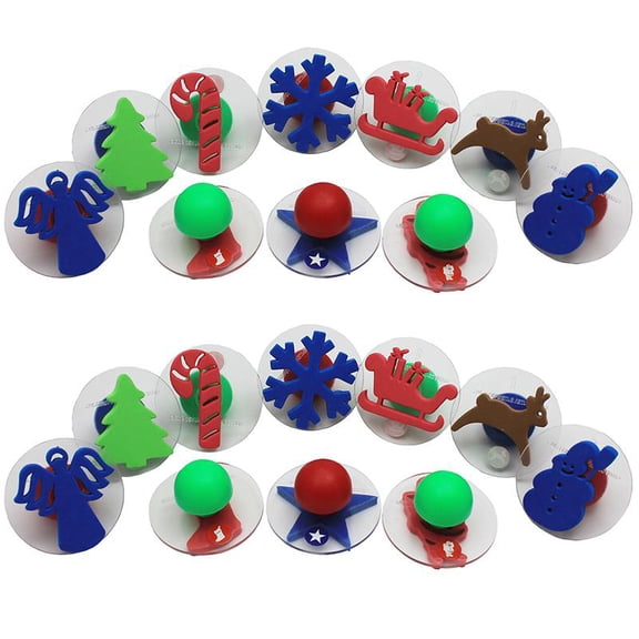 READY 2 LEARN Giant Stampers - Christmas Shapes - 10 Per Set - 2 Sets