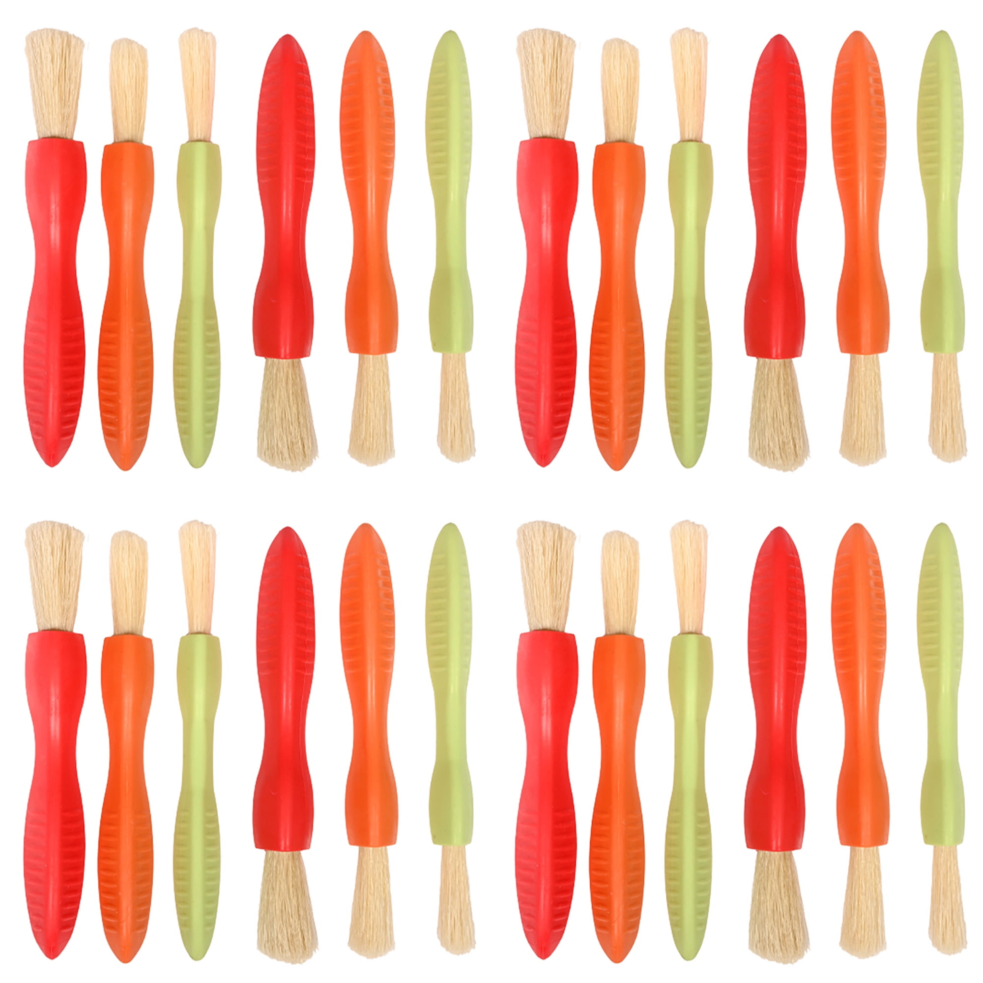 READY 2 LEARN Triangle Grip Toddler Paint Brushes - Set of 24