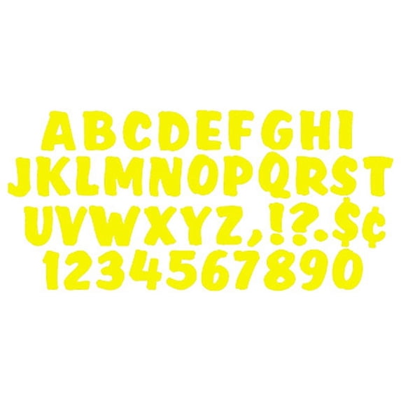 TREND ENTERPRISES INC. T-79303 READY LETTERS 4 INCH SPLASH YELLOW