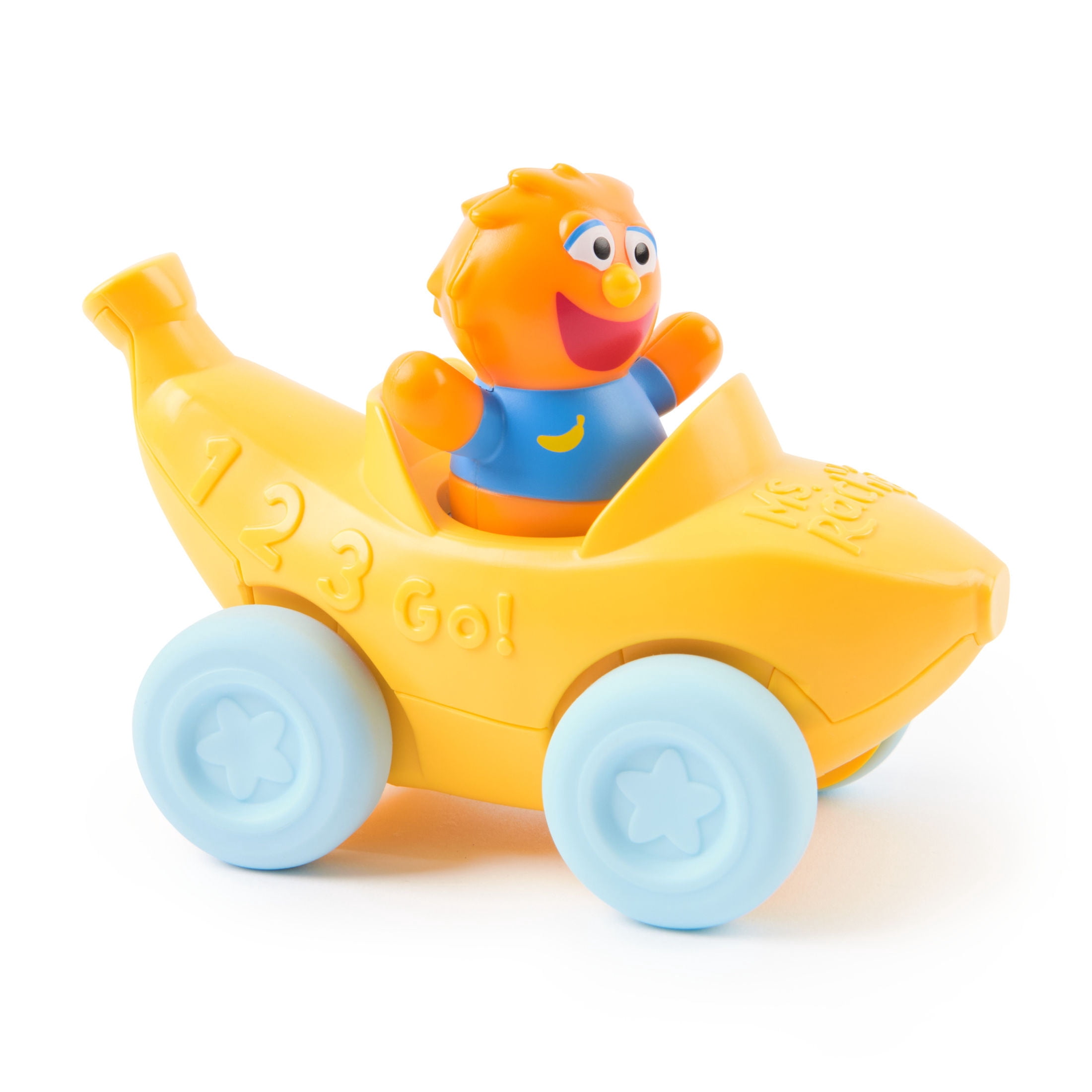 Ms. Rachel , Herbies 1-2-3 Roll! Vehicle with Click-in Figure & Pull Back Action