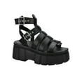 thumbnail image 1 of READYSALTED Women's Chunky Goth Platform Sandals Buckle Ankle Strap Gladiator Sandals Block Heel(Black,Size 9), 1 of 9