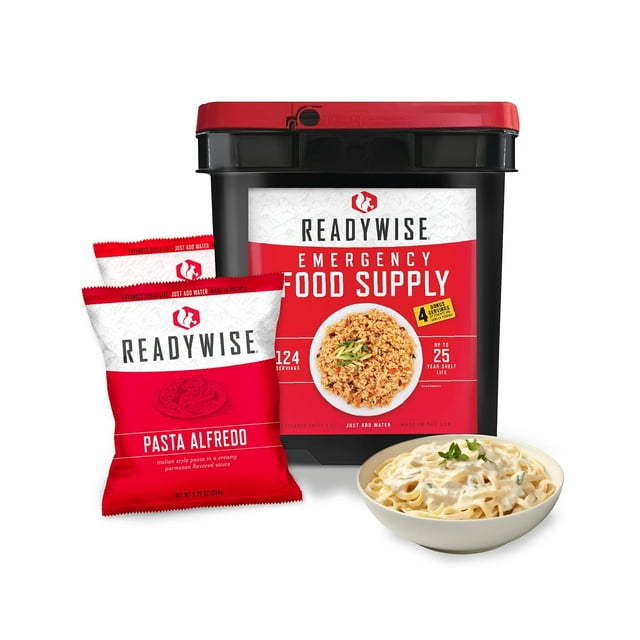 READYWISE Emergency Food Supply, 124 Servings, 1 Bucket, FreezeDried