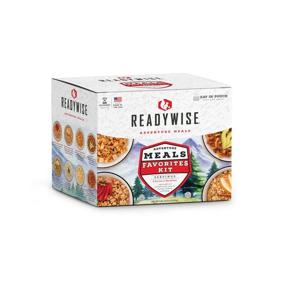 ReadyWise Camping Meal Variety Pack, 9 Count - Long Term Storage, Camp Prep