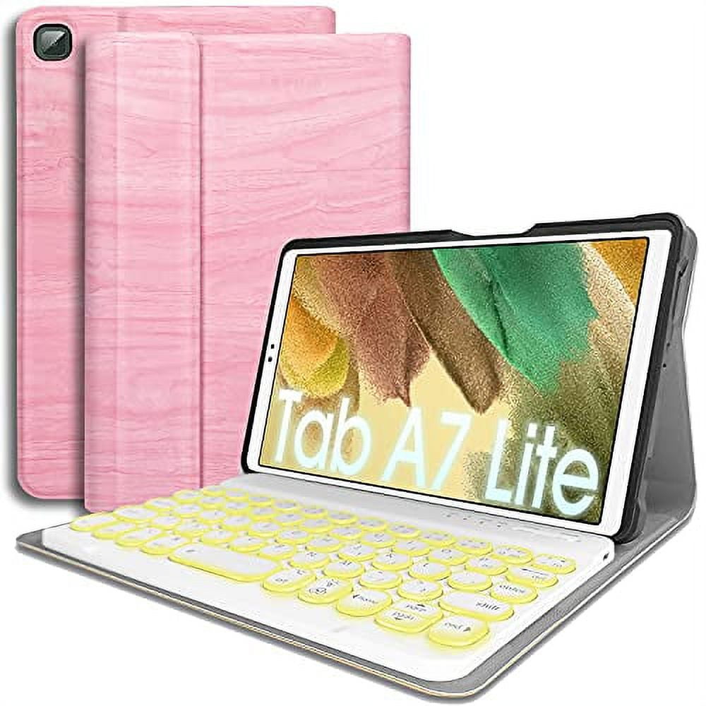 REALEAGLE Galaxy Tab A7 Lite 8.7 2021 Backlit Keyboard Case (SMT220/T225), 7 Color Backlights