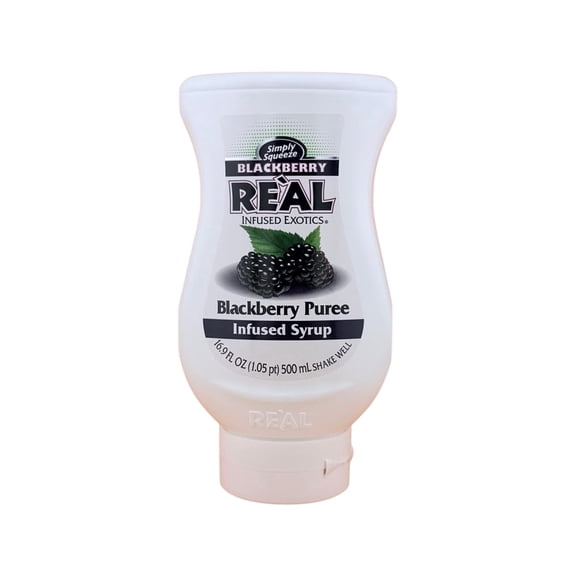 REAL Infused Exotics Blackberry Puree Infused Syrup, 16.9 Fl Oz