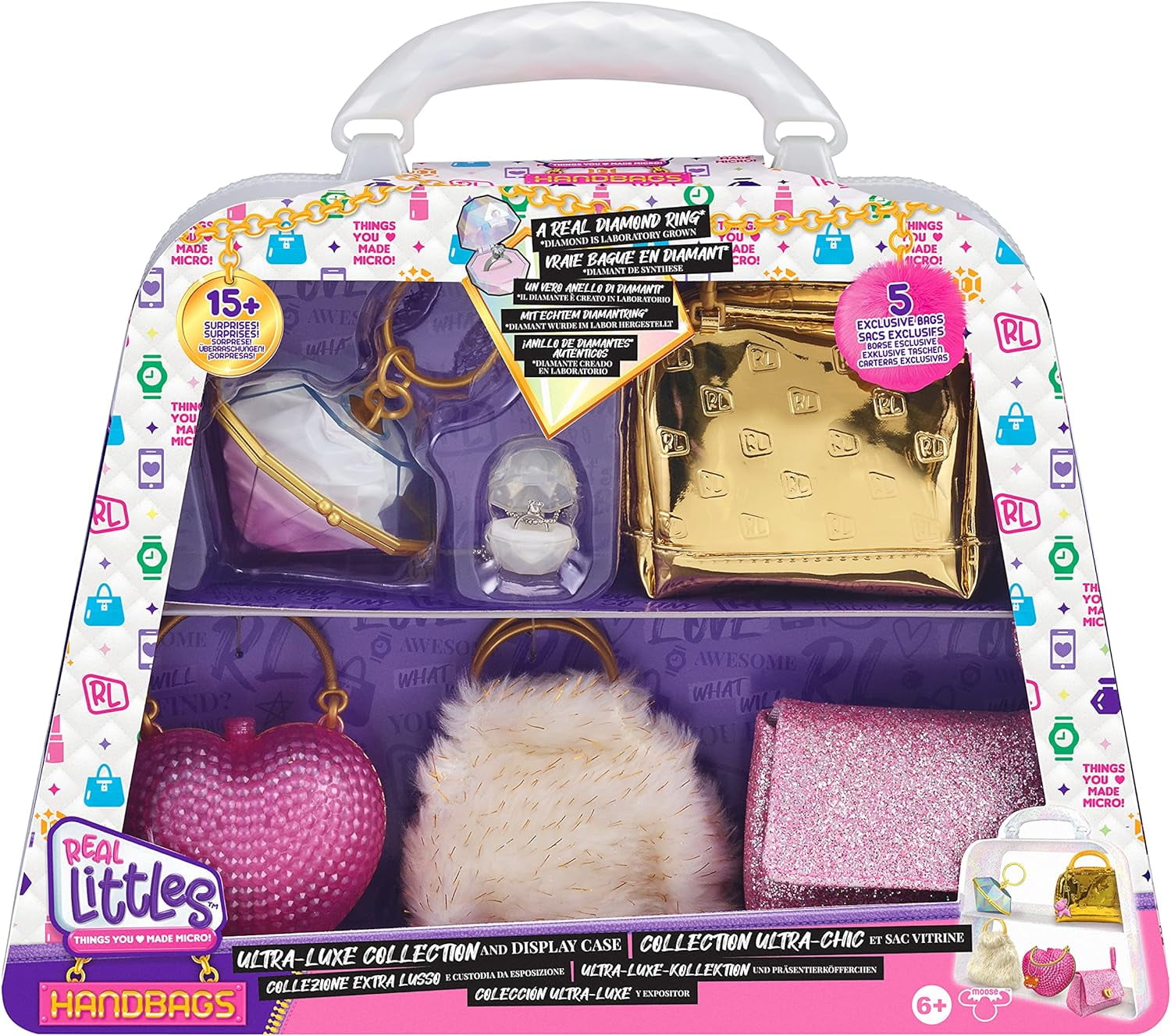 REAL LITTLES - Collectible Micro Handbag Collection with 17 Surprises Inside!