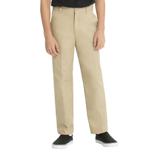 REAL SCHOOL Boys Flat Front Pants School Uniform Approved