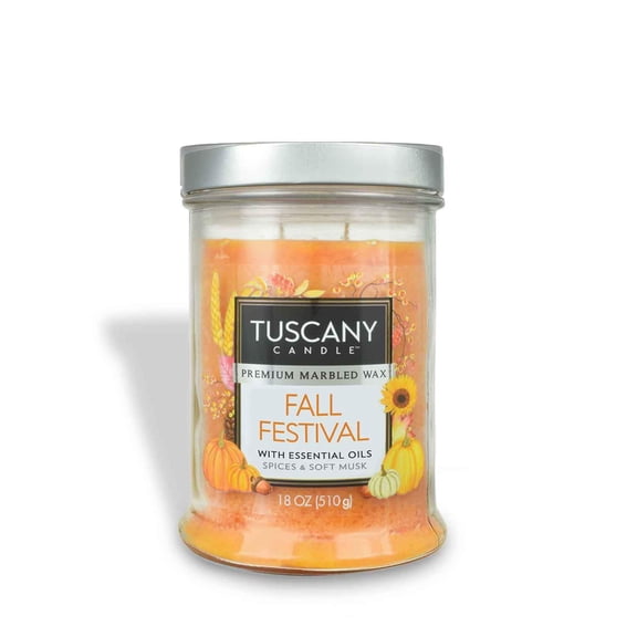 Fall Festival Long-Lasting Scented Jar Candle (18 oz)