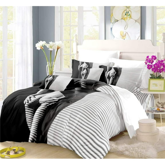 REALIN Red Beach Bikini Duvet Cover Set Sexy Bow Bedding Sexy Bow Lace Bed Sets 2/3/4PCS Quilt Covers/Sheets/Pillow Shams,Twin/Full/Queen/King