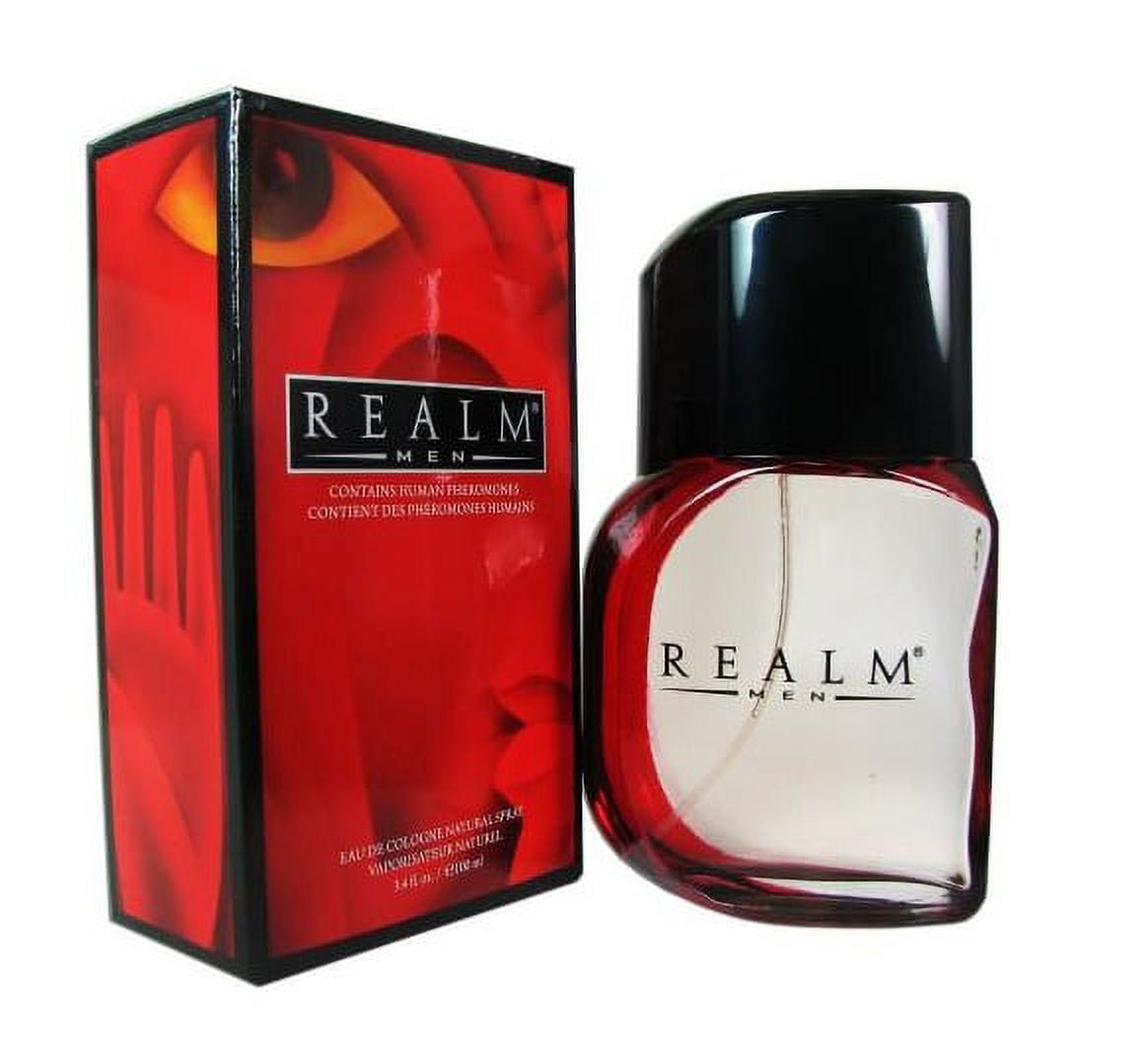 REALM Men by Erox 3.4 oz EDC Eau de Cologne Spray Mens Cologne New 100 ml NIB