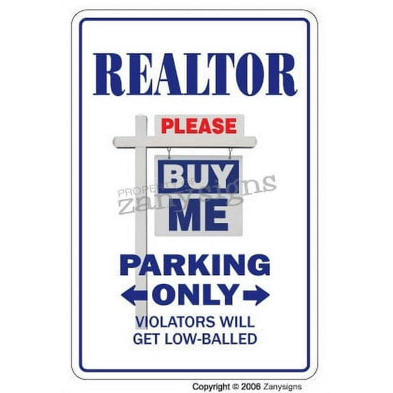 REALTOR Decal parking street real estate property agent sales homes morte | Indoor/Outdoor | 7" Tall