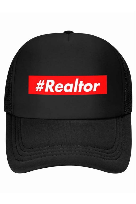 REALTOR HASHTAG #REALTOR REAL ESTATE AGENT BROKER Baseball Cap