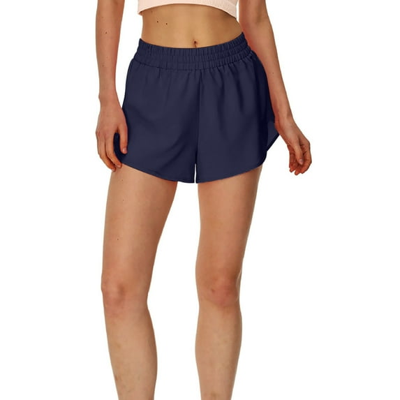 REALiKUN Athletic Shorts for Women, Quick Dry Running Shorts with Zip Pocket and Liner Womens Gym Workout Shorts