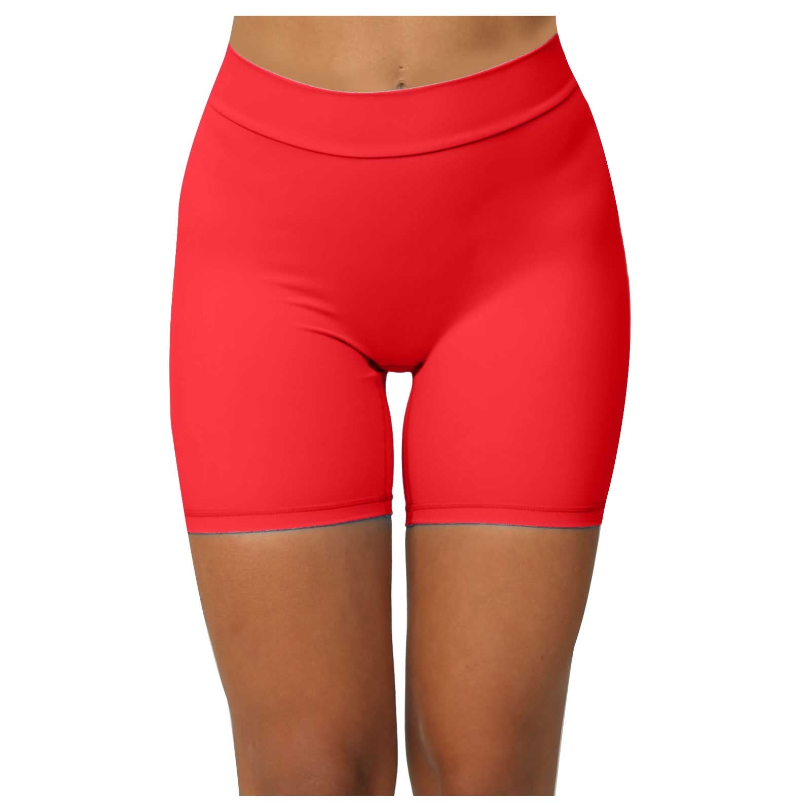 REALiKUN Biker Shorts for Women High Waist Seamless Shorts Workout Yoga ...