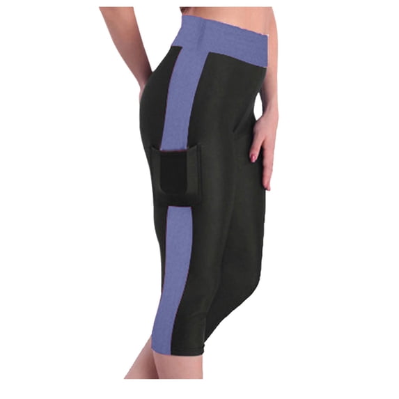 REALiKUN Capri Leggings with Pockets for Women High Waisted Yoga Pants Summer Workout Hiking Running Leggings