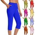 thumbnail image 1 of REALiKUN Capri Pants for Women Dressy Casual Summer High Waist Stretch Golf Cropped Pants Capris Work Slacks, 1 of 8