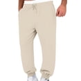thumbnail image 1 of REALiKUN Double Waisted Sweatpants Men Women Baggy Sweatpants Straight Wide Leg Gym Track Pants Joggers with Pockets, 1 of 6