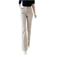thumbnail image 1 of REALiKUN Dressy Pants for Women Casual Suit Pants High Waist Straight Leg Trouser Slim Fit Office Work Slacks, 1 of 6