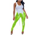 thumbnail image 1 of REALiKUN Faux Leather Leggings for Women High Waisted Pleather Pants Stretch Tights Green XXL, 1 of 6