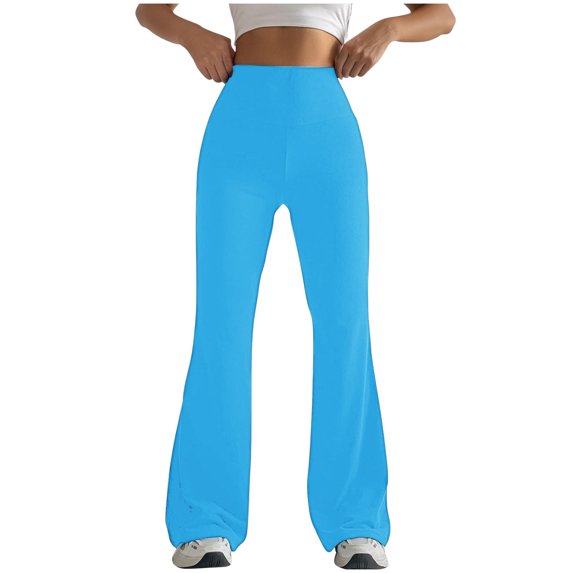 REALiKUN Flare Leggings for Women Plus Size Yoga Pants Casual High Waisted Workout Pants Bootcut Leggings