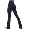 thumbnail image 1 of REALiKUN Flare Scrunch Leggings for Women V Cross Waist Bell Bottom Yoga Pants Bootcut Workout Leggings, 1 of 7