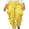 thumbnail image 1 of REALiKUN Fringe Pants for Women Trousers Slim Fit Solid Color High Waisted Yoga Pants Sweatpants, 1 of 7