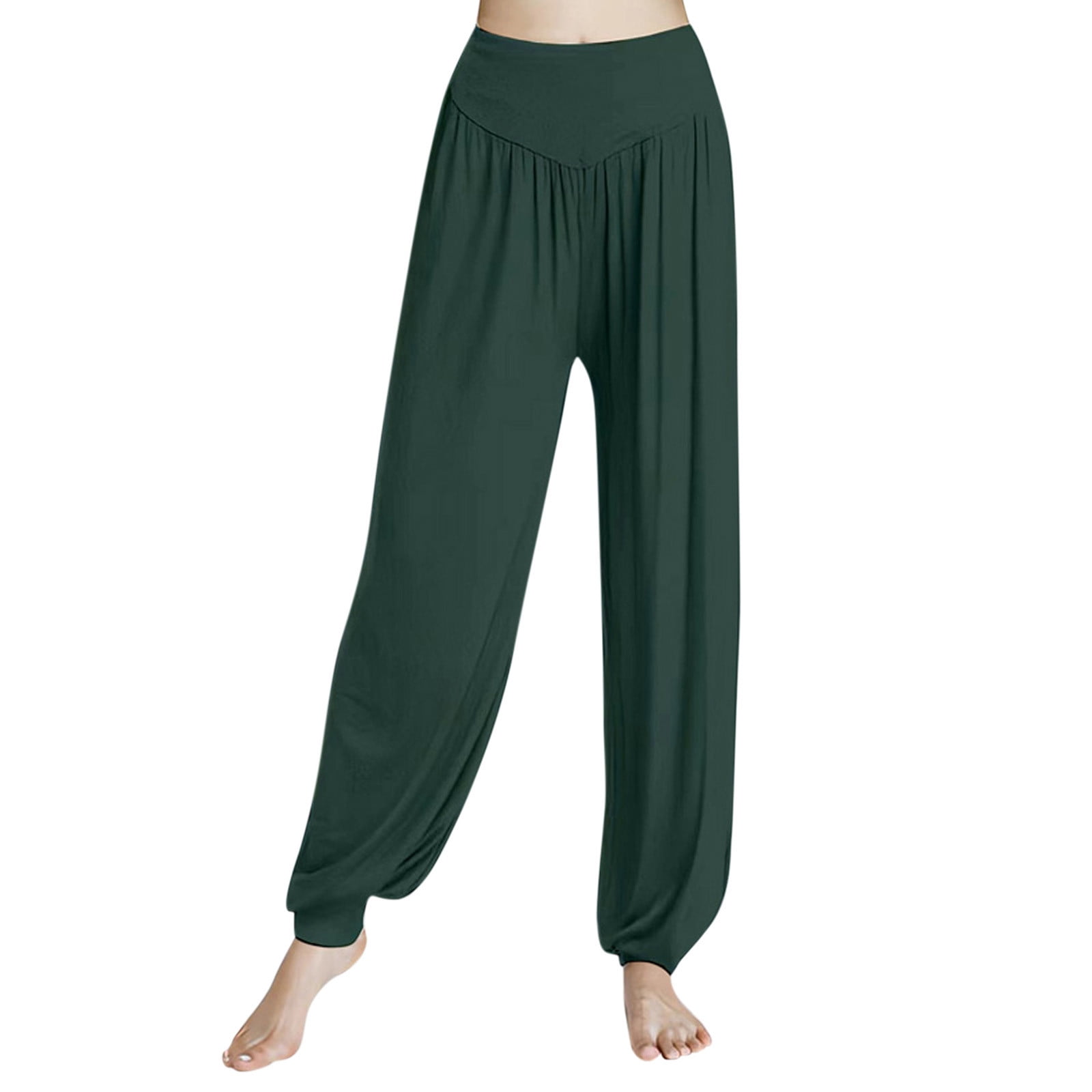 パンツ ENFOLD ELASTIC HAREM PANTS REALiKUN Harem Pants Women High Waist Yoga Pants Elastic Soft