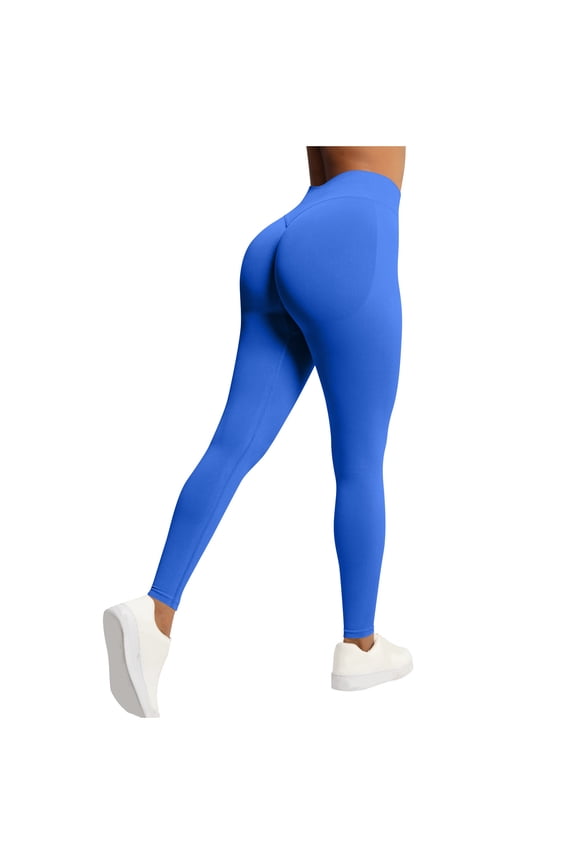 Hidden Scrunch Butt Workout Leggings for Women Seamless Mid Low Waist 25" Impact Yoga Pants
