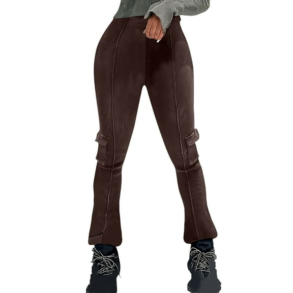 REALiKUN High Waist Baggy Cargo Jeans for Women Flap Pocket Relaxed Fit Straight Wide Leg Jeans