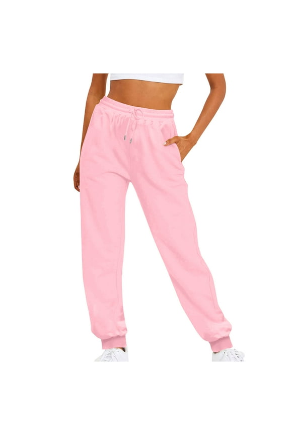 Joggers for Women Baggy Fleece Sweat Pants Tapered Running Sweatpants Lounge Jogging Activewear