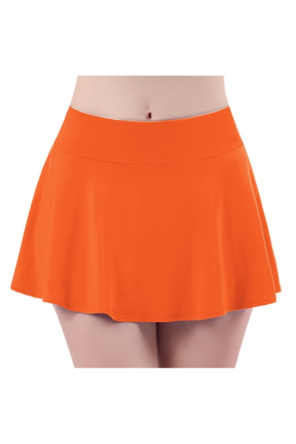 Lightweight Drapey Side Slit Tennis Skirt for Women – High Waisted Mini Flowy Lined Golf Skort
