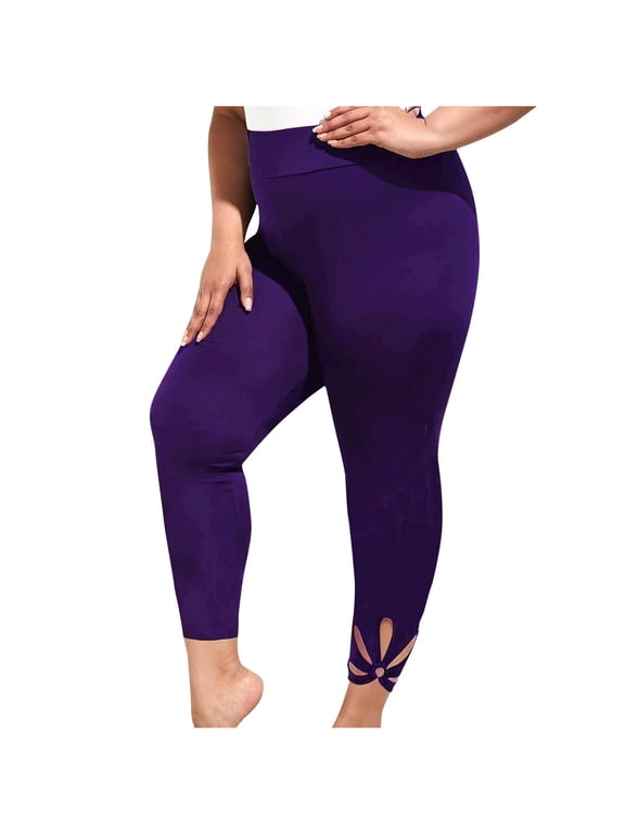 Low Waisted Leggings for Womens Plus Size Slim Fit Stretchy Workout Yoga Pants Ladies Fashion Sexy Comfy Leggings