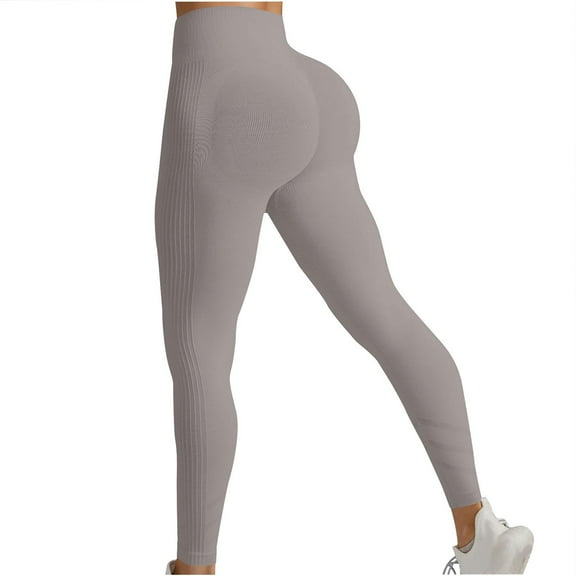 REALiKUN Scrunch Workout Leggings for Women High Waisted Butt Lifting V Back Waist Seamless Gym Yoga Leggings