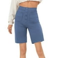 thumbnail image 1 of REALiKUN Shorts for Women Button Down Wide Leg High Waisted Shorts Loose Fit Business Casual Cosy Shorts with Pockets, 1 of 5