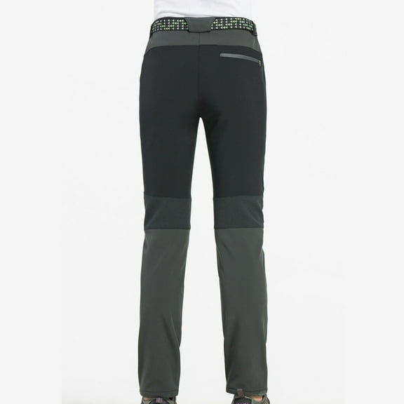 REALiKUN Snow Pants Womens Strecthy Ski Hiking Pants with Pockets Fleece Lined Waterproof Pants Warm Winter Dark Gray S