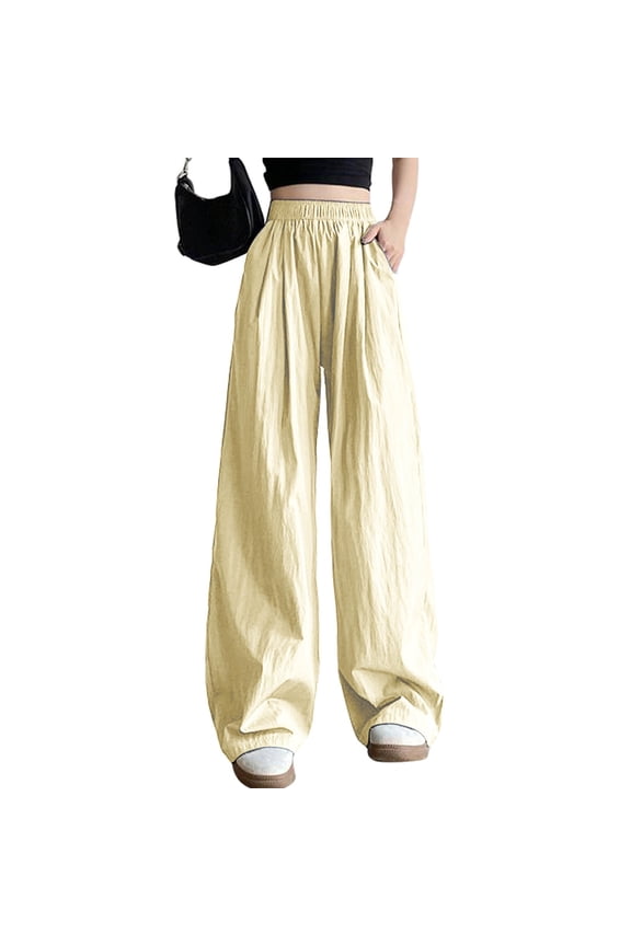 Stretch Wide Leg Jeans for Women Low Rised Cotton Line Flared Hem Bell Bottom Baggy Denim Pants with Pockets
