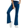 thumbnail image 1 of REALiKUN Stretchy Jeans High Waisted Crossove Pull On Wide Leg Jeans Flare Leggings with Pockets Yoga Pants, 1 of 3