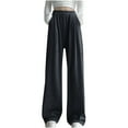 thumbnail image 1 of REALiKUN Sweatpants Women Loose Wide Leg High Waisted Work Cargo Sweatpants Workout Plus Size Camping Trousers with Pockets, 1 of 8