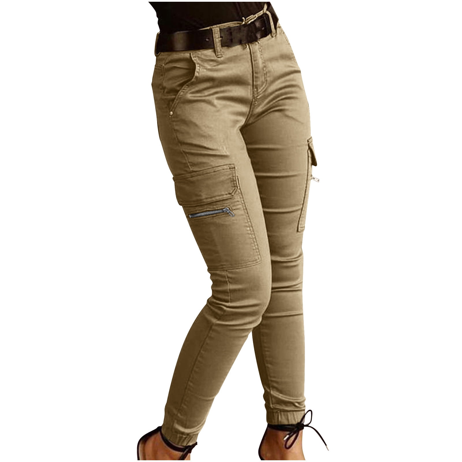 Tactical Petite Khaki Skinny Jeans REALiKUN Tactical Pants For