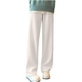 thumbnail image 1 of REALiKUN Teens Girls' Straight Leg Sweatpants Women's High Waisted Wide Leg Long Pants Baggy Joggers Pants, 1 of 7