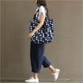thumbnail image 1 of REALiKUN Women Casual Loose Long Bib Pants Wide Leg Jumpsuits Baggy Cotton Rompers Overalls Blue XL, 1 of 8