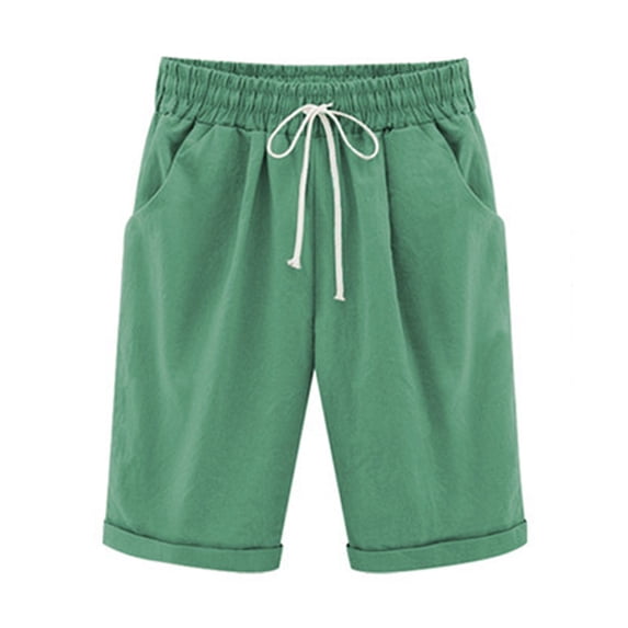 REALiKUN Women Casual Shorts Drawstring Comfy Elastic Waist Shorts Summer Pull On Short with Pockets