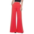 thumbnail image 1 of REALiKUN Women Casual Wide Leg Pants High Waisted Business Work Casual Pants Loose Flowy Beach Palazzo Pants Red S, 1 of 5
