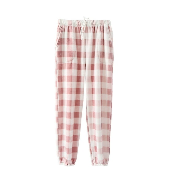 REALiKUN Women Pajamas Fuzzy Pajama Pants Fleece Pajama Bottoms Homey Fluffy Pajama Pants