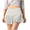 thumbnail image 1 of REALiKUN Women Tennis Skirt with Pocket Pleated Golf Skort Active Workout Running Athletic Shorts, 1 of 4