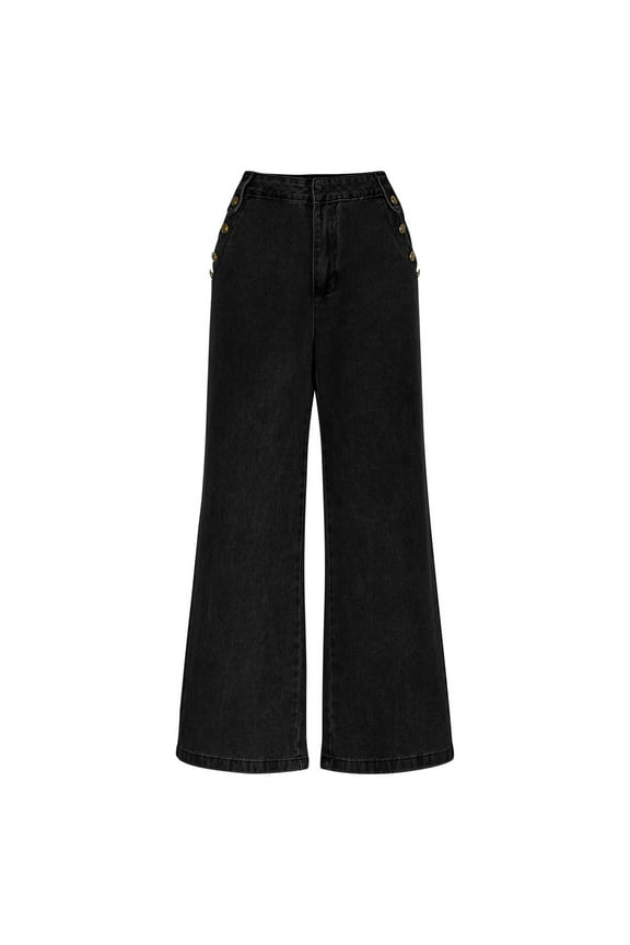 Women Wide Leg Jeans High Rise Baggy Jeans Drippy Jeans Boyfriend Jeans Fashion Springy Jeans Western Denim Pants