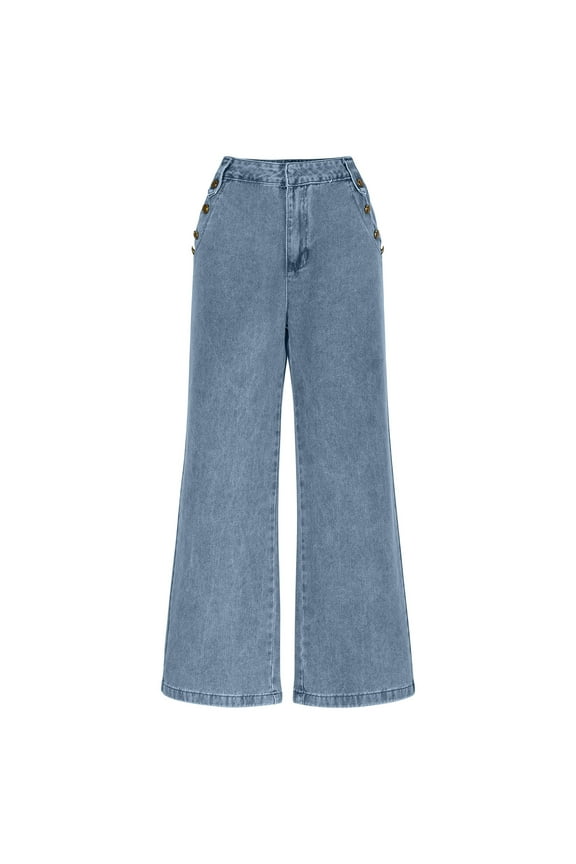 Women Wide Leg Jeans High Rise Baggy Jeans Drippy Jeans Boyfriend Jeans Fashion Springy Jeans Western Denim Pants