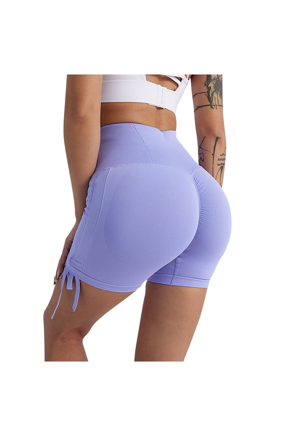 Women's 5-Inch Scrunch Butt Lifting Shorts, High Waist Stretch Workout Booty Shorts